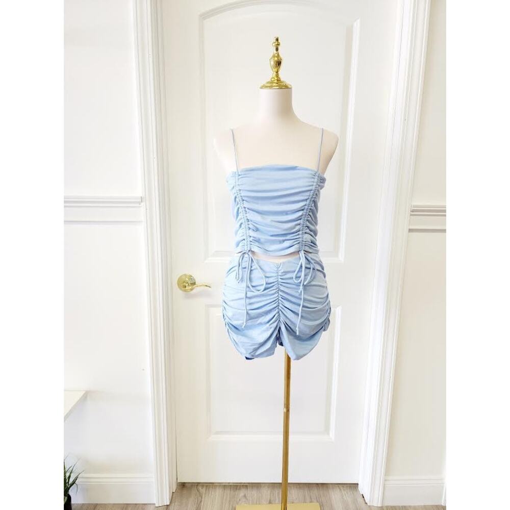Adjustable Ruched Short Set